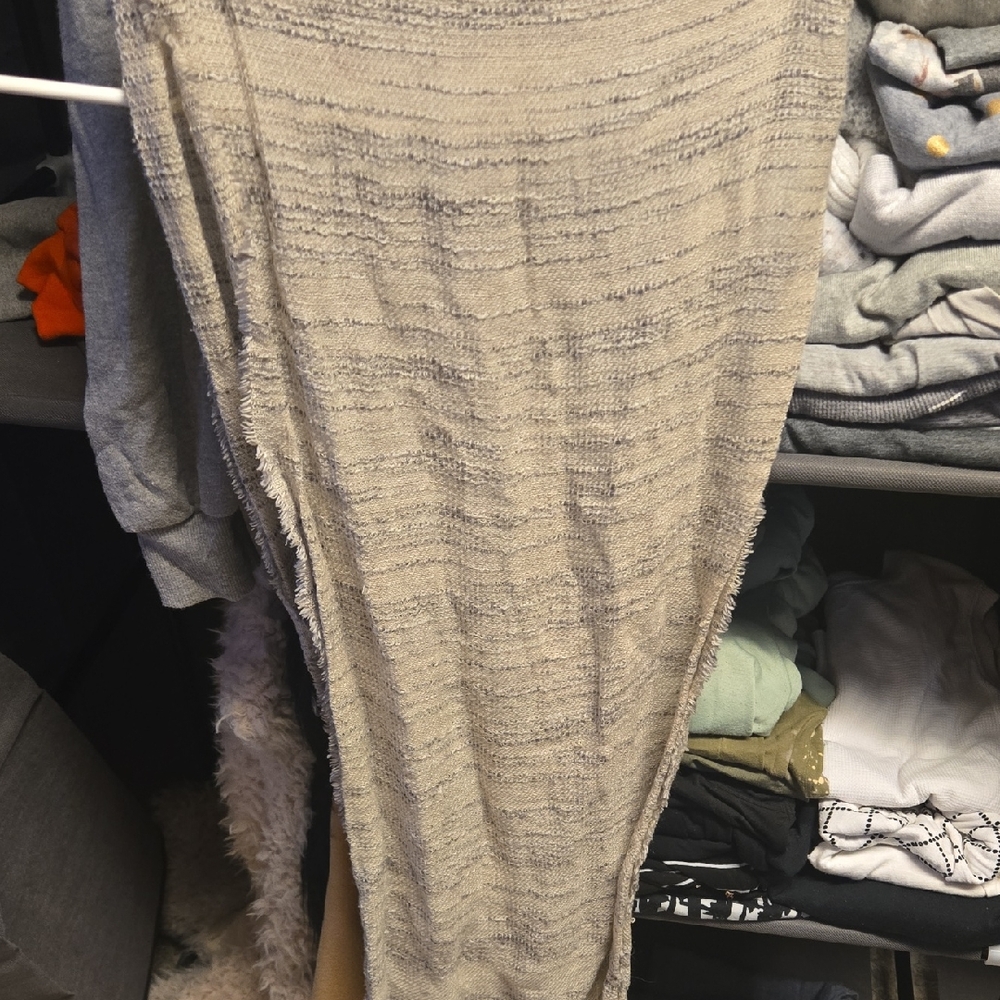 Grey Textured Knit Dress